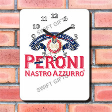 Peroni Design B Wall Clock New boxed Gift Beer Mancave Bar Alcohol Drinks