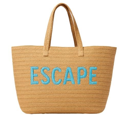 Borsa paglia oversize stile - in,