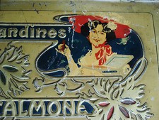 TALMONE TORINO SCATOLA LATTA LITOGRAFATA FRIANDINES LIBERTY METALGRAF INIZI '900