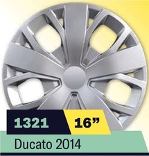 KIT SERIE 4 COPRICERCHI COPPA RUOTA 16" PER FIAT DUCATO 10/2014 IN POI 766.16