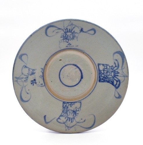 Piatto cinese blu ceramica - piatto,