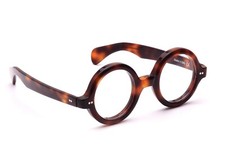 Occhiali rotondi marroni avana