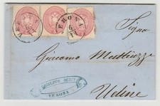 STORIA POSTALE - 1863 LOMBARDO