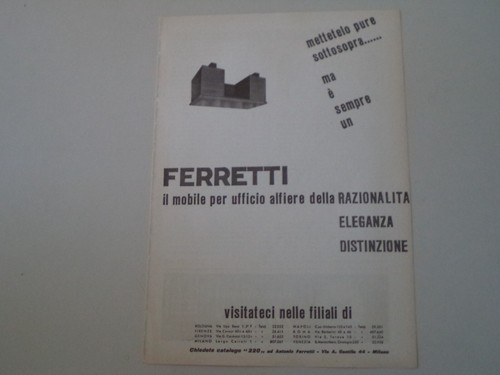 Advertising pubblicità 1957 - advertising,