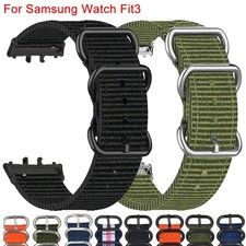 Per Samsung Galaxy Fit3 Bracciale Ispessito Nylon Tela Tessuto Cinturino Orologio