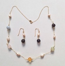 collana e orecchini in argento