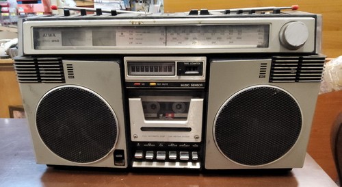 Boombox aiwa stereo - boombox,