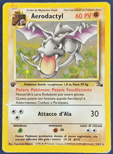 Pokemon aerodactyl holo - pokemon,