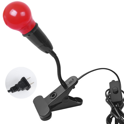 Lampada lampadina rossa - a,