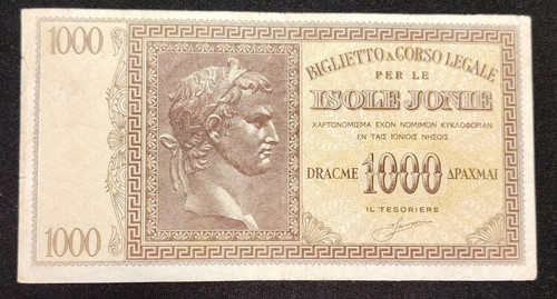 1000 dracme 1942 - 1000, jonie