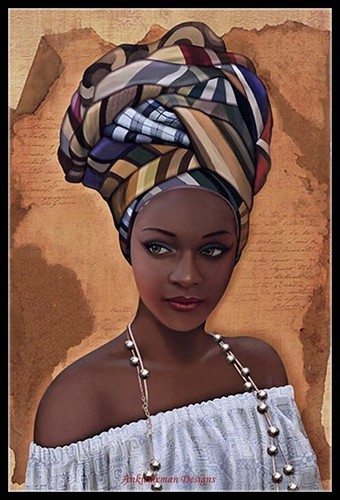Africano bianco motivi - in,