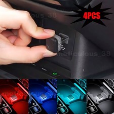 4PCS Mini USB LED Auto Interno