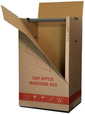 Srl Kit 2 Scatole Cartone Porta Abiti Capi Appesi Cm. 50X60 H 111 Con Appendino 