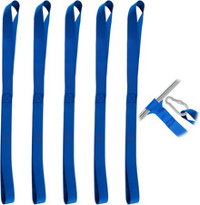 Cinghie Di Fissaggio per Moto E Biciclette, 5 Pezzi 2.5 X 46 Cm Anelli Di Fissag