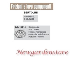 Frizione monodisco piatto 180