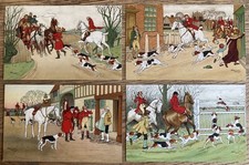 Art Nouveau - Harry Eliott - Full set - Meissner & Buch N°1951- Frohlichen Jagen