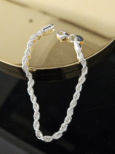 Bracelet torsadé argent - en,