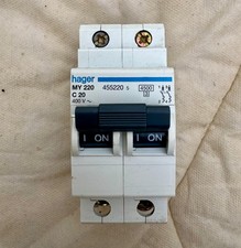 HAGER INTERRUTTORE AUTOM MAGNETOTERMICO MY220 C20 4500A 2POLI 20A 400V NUOVO