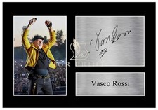 IGR Print - Vasco Rossi (Musica) - Poster con Stampa Autografo in A4 Cornice