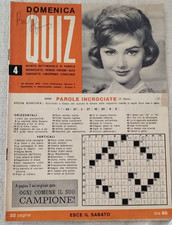 DOMENICA QUIZ SYLVA KOSCINA COPERTINA 4 1963 RIVISTA TIPO SETTIMANA ENIGMISTICA