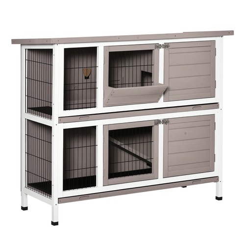 Pawhut conigliera legno con - conigliera,