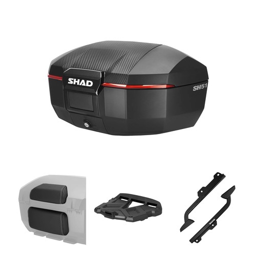 Kit bauletto shad sh51 carbon - kit,