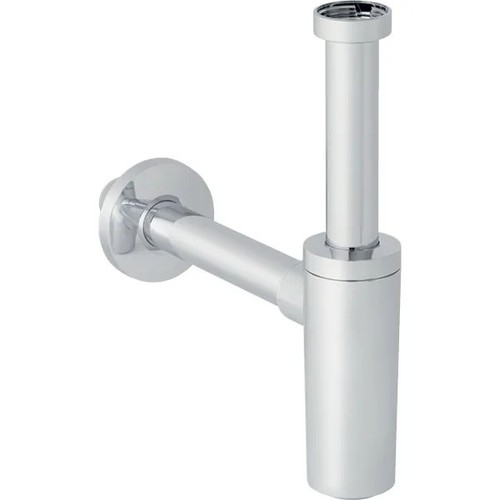 Sifone cromato con - tubo, ad