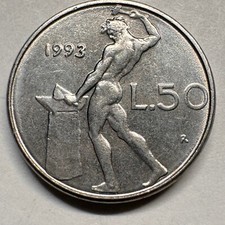 1993 Italy 50 Lire - Beautiful