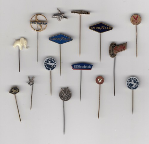 Vintage tyre tire pin - tire, badges