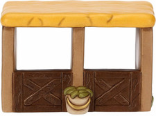 - Presepe 2022 - Statuina Presepe Stalla per Cavalli in Ceramica Decorata a Mano