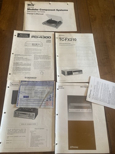 Lotto manuali audio - , vintage