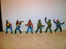 SOLDATINI CROMOPLASTO-ISAS-CINQUE PEZZI-TUTTI INCOMPLETI-DA RECUPERO