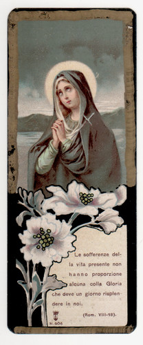 Santino holy card santa - card,