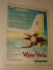 WYLER VETTA INCAFLEX DYNASTAR WATCH OROLOGIO=ANNI '50=PUBBLICITA=ADVERTISING=548