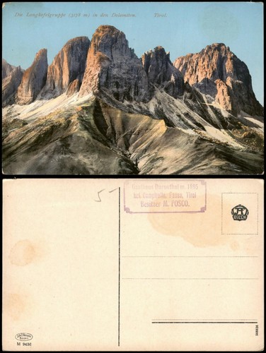 Cartolina gruppo sella - di,