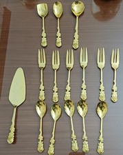 Posate Vintage Placate In Oro