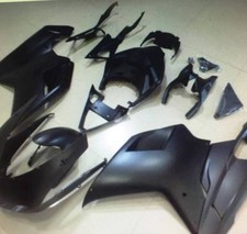 CARENE ABS PER DUCATI  848 1098 1198 BLACK MATT OPACO AD INIEZIONE KIT FAIRING