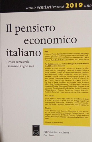 Pensiero economico italiano - il,