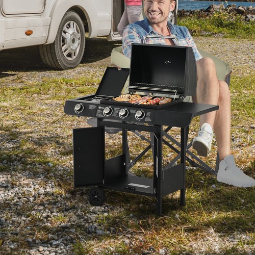 Outsunny carrello barbecue - outsunny,