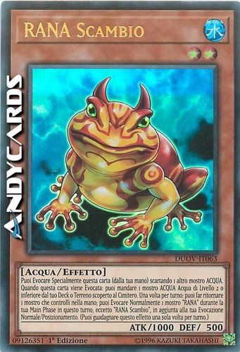 Rana scambio - scambio, •