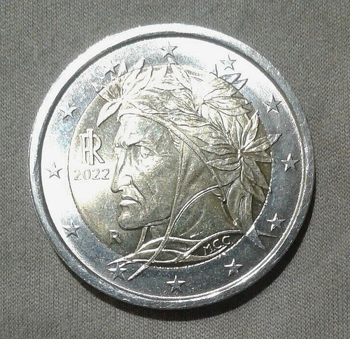 Moneta euro dante alighieri - moneta, 2