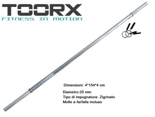 Toorx bilanciere cromato 150 - toorx,