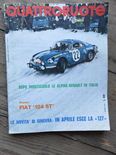 Quattroruote 183 jmars 1971 - quattroruote,