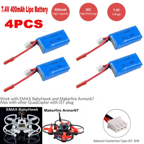 4pcs 400mah 30c - 400mah,