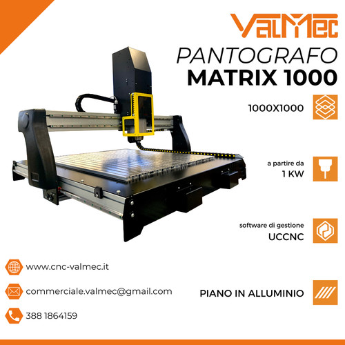 Pantografo cnc matrix 1000 - pantografo,