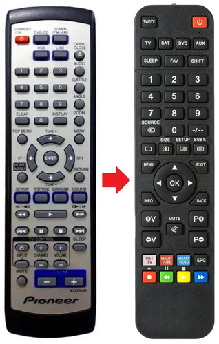 Telecomando adatto per pioneer - per,