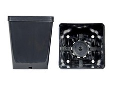 Vasi quadrati colore nero