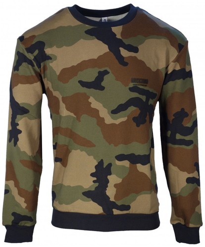 Moschino top felpa mimetica - moschino,
