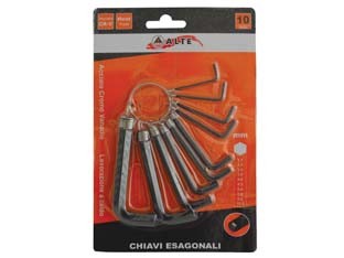 Chiavi maschio esagonali cromo - esagonali,