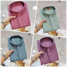 Uomo Cotone Rayon Kurta Set